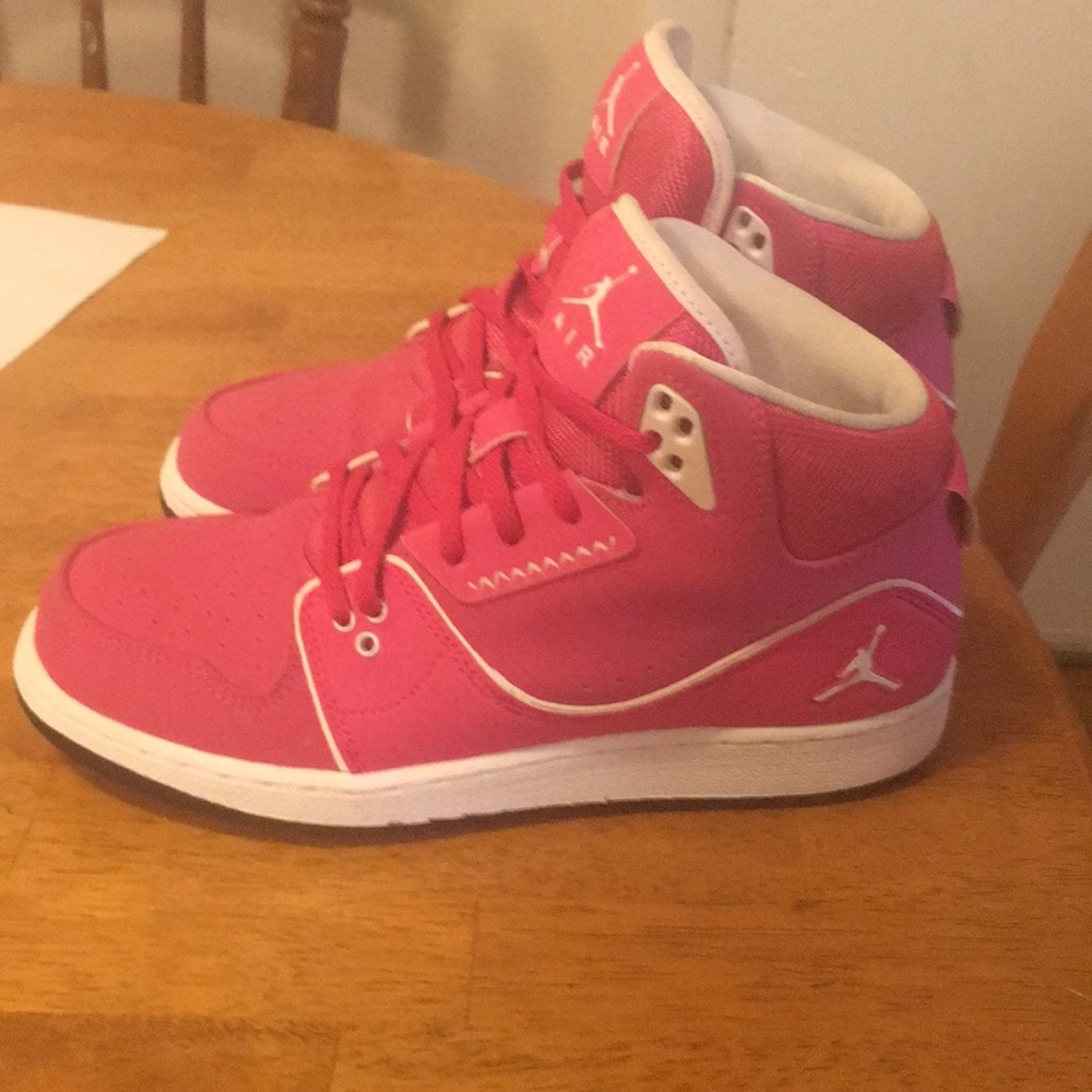 Pink Jordan sneakers for women